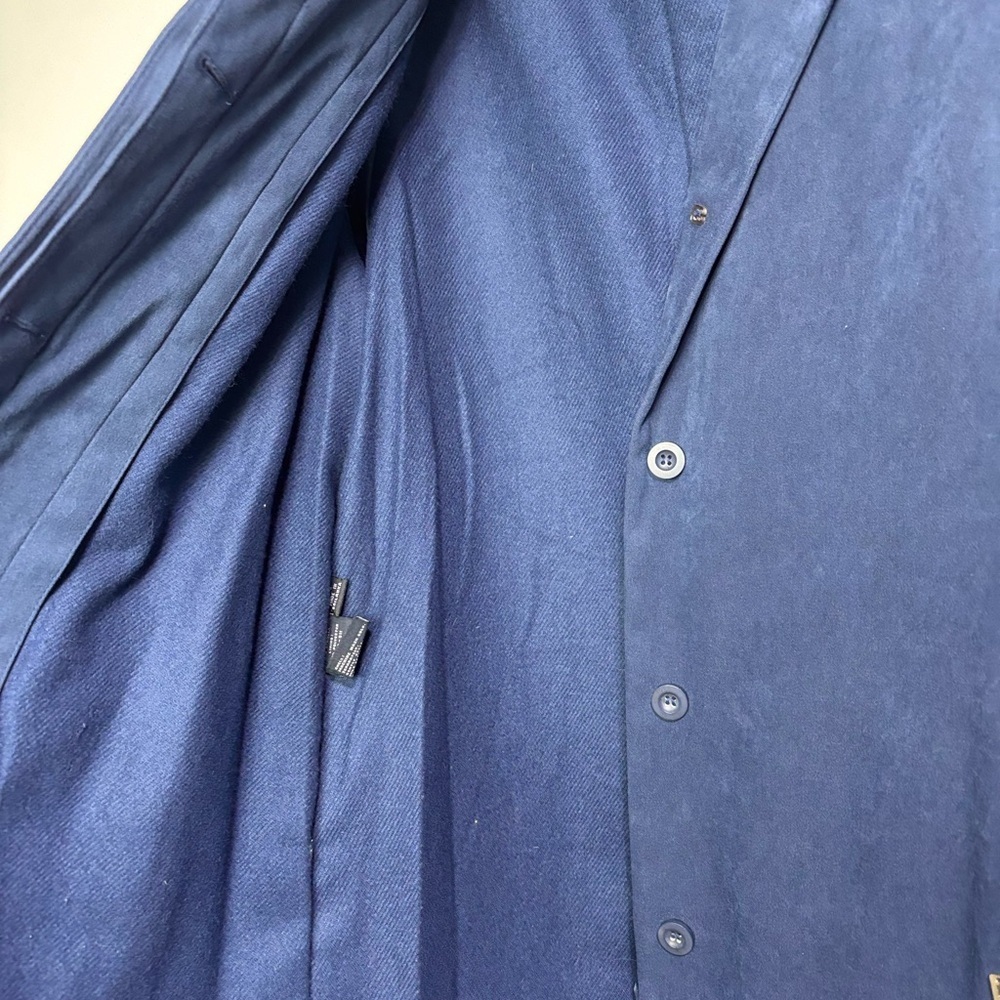 London Fog Women's Blue Coat Button Front Large - Picture 3 of 8